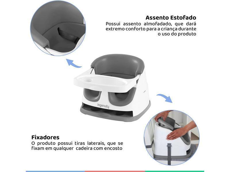 Ingenuity Asiento Elevador 2 en 1, gris pizarra