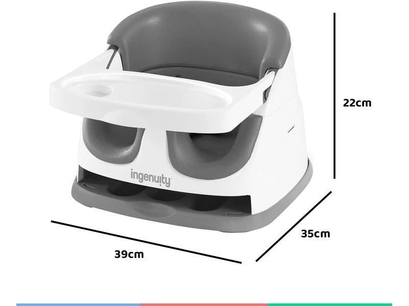 Ingenuity Asiento Elevador 2 en 1, gris pizarra