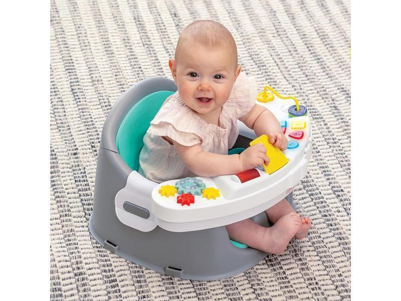 Infantino Music and Lights 3 in 1 Discovery Seat and Booster - Growing Baby Dining Chair - With Toys and Snack Tray - For Babies and Toddlers