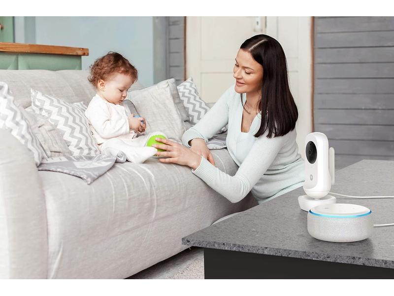 Motorola Nursery VM44 Connect - Wi-Fi Babyphone con cámara, Monitor de 4.3", Aplicación Motorola Nursery, Visión nocturna, nanas, micrófono, monitoreo de temperatura ambiente, 1 Unidad (Paquete de 1)
