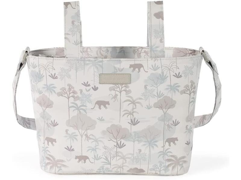 Pasito a pasito. Bolso Crossbody para Carrito de Bebé Serengueti. Bolsa Organizadora, Práctica, Elegante. Bolso de Maternidad Fabricado en Polipiel. Color Beige, 1 unidad