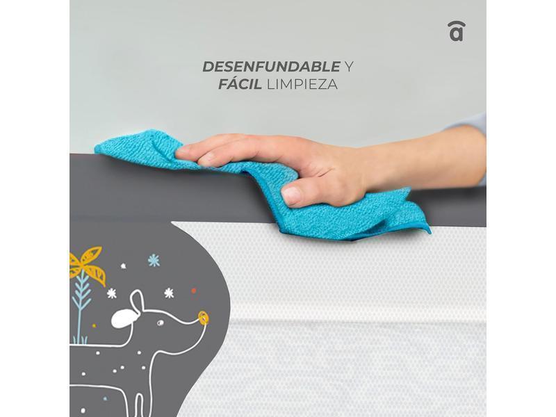 Asalvo 2 EN 1 Barrera de Seguridad Niños, Cama 150 cm, 2 en 1, Barandilla Cama Niño, Abatible con Correas Ajustables, Ideal para Cama Nido, Fácil Instalación, Lavable y Desmontable, Blanco