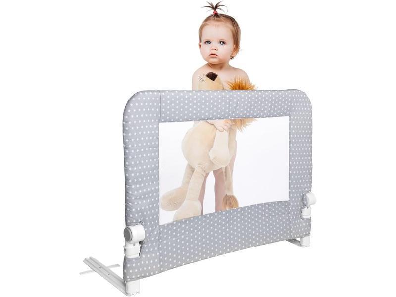 Interbaby Barrera Seguridad Niños Cama Abatible 90 cm | Barrera Cama Niños Entre 18 Meses y 5 Años | Barandilla Cama Niño de Fácil Instalación, Segura, Compatible con Camas Nido | Estrella