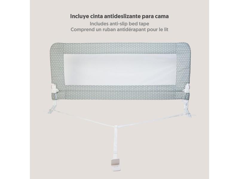 Interbaby Barrera Seguridad Niños Cama Abatible 90 cm | Barrera Cama Niños Entre 18 Meses y 5 Años | Barandilla Cama Niño de Fácil Instalación, Segura, Compatible con Camas Nido | Estrella