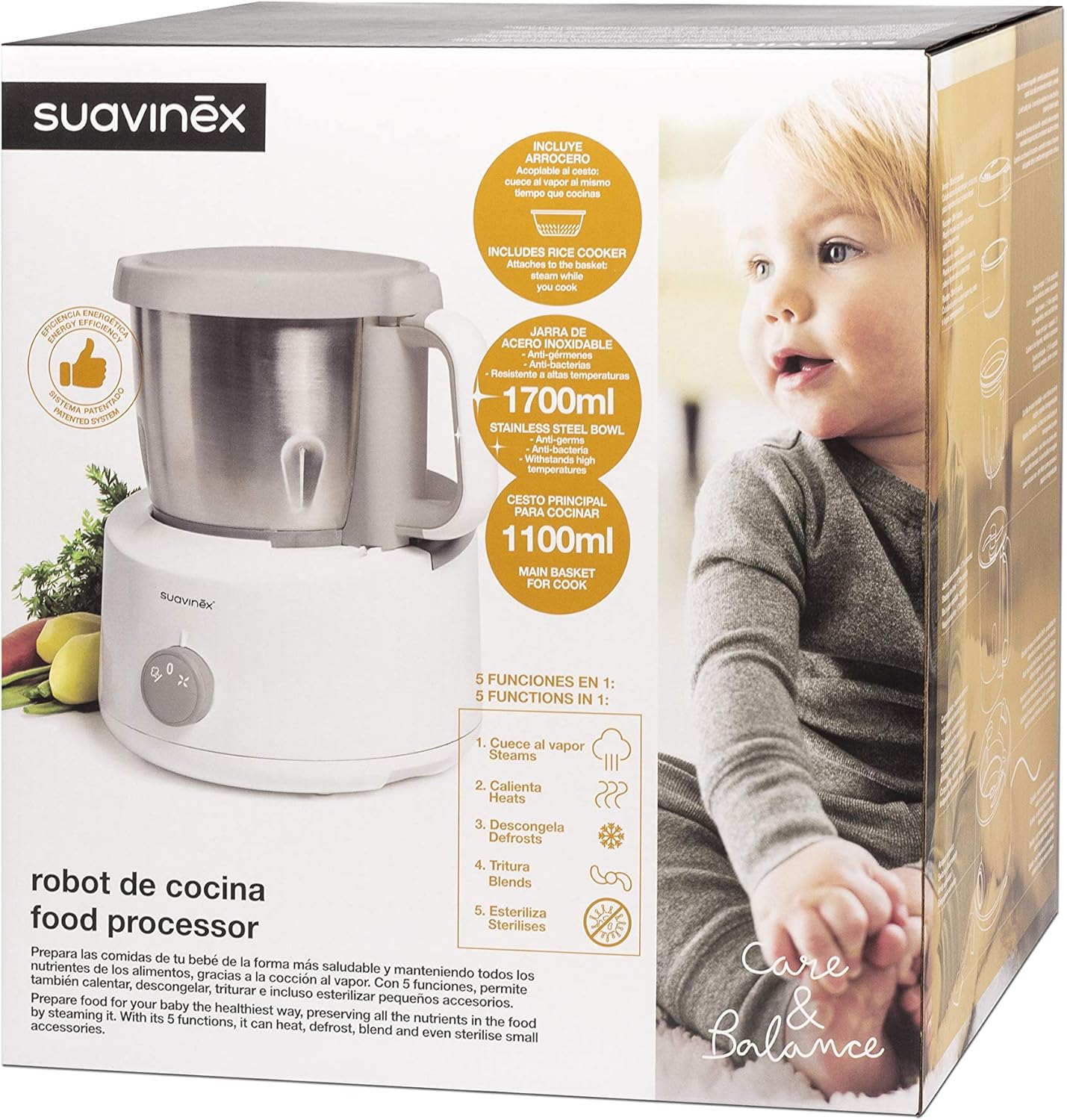 Robot de Cocina Bebé 5 en 1 Suavinex