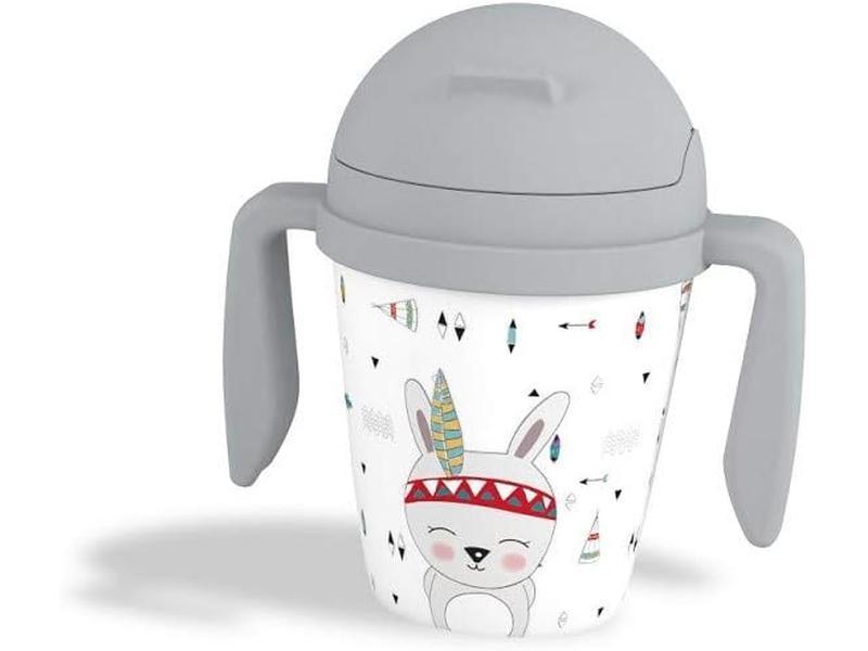 Juego de Vajilla Bebe Interbaby | Set Vajilla Infantil 5 Piezas Plato Llano, Bo, Cuchara, Tenedor y Vaso
