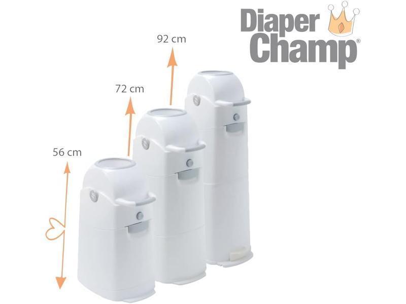 Diaper Champ - Cubo para pañales (capacidad para 50 pañales, tamaño mediano)