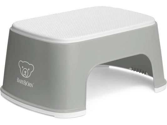 BabyBjörn Taburete para Niños, Gris/Blanco