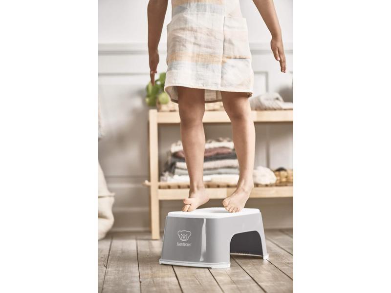 BabyBjörn Taburete para Niños, Gris/Blanco