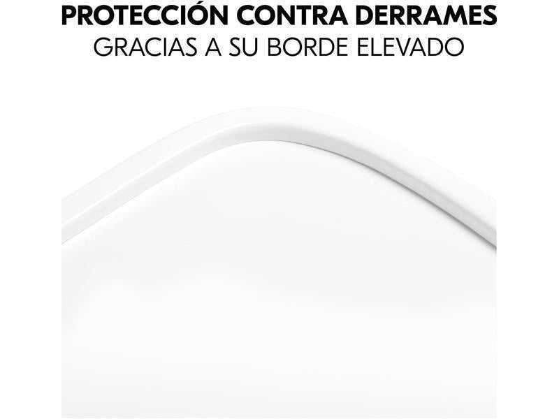 hauck Bandeja Trona Madera de Haya Certificada FSC® para Alpha Plus y Beta Plus - Accesorio Trona Evolutiva Comer con Borde Elevado - Tablero Superficie lisa - para Niños de 6-36 Meses - White