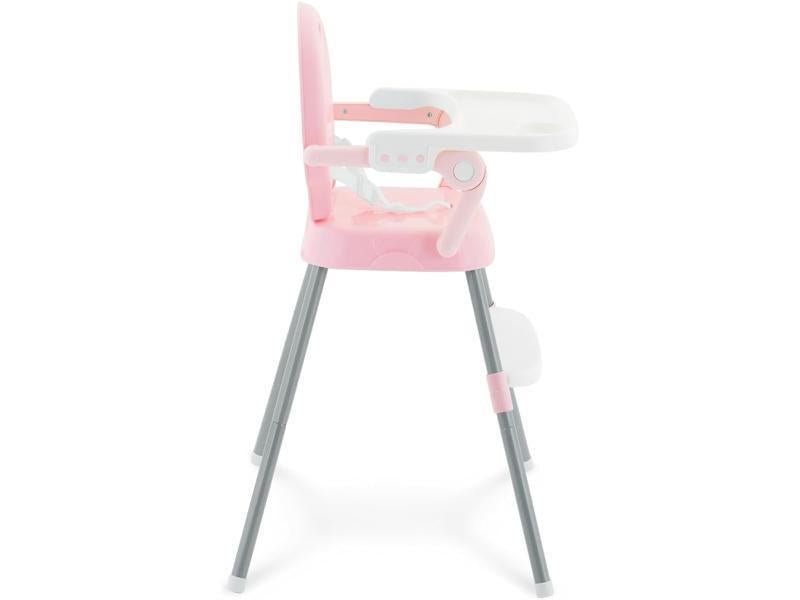 KikkaBoo Trona Bebé 3 en 1 SPOONY, Silla Alta hasta 36 meses, Trona Convertible, Asiento Elevador, Silla Baja, Bandeja Extraíble, Rosa