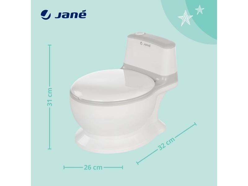 Jané First Potty, Orinal Aprendizaje, con Sonido, Fácil Limpieza, Antideslizante, Antisalpicaduras, Cubeta Extraíble