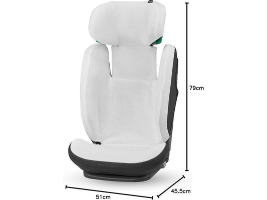 Maxi-Cosi Funda De Verano De Algodón Orgánico Para Rodifix S i-Size, Funda Para Silla De Coche Infantil, Material Transpirable Y Absorbente De Humedad, Algodón Sostenible, Blanco (Blanco Natural)
