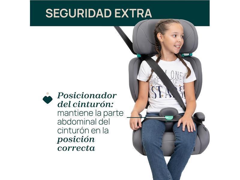 Chicco Quizy Lite i-Size, Silla Infantil para Coche 3-12 Años (100-150 cm), Peso 15-36 kg, Fácil de Instalar, Reclinable, Ajustable en Altura, Reposabrazos Acolchados y Cómodo Asiento, RUBY, rojo