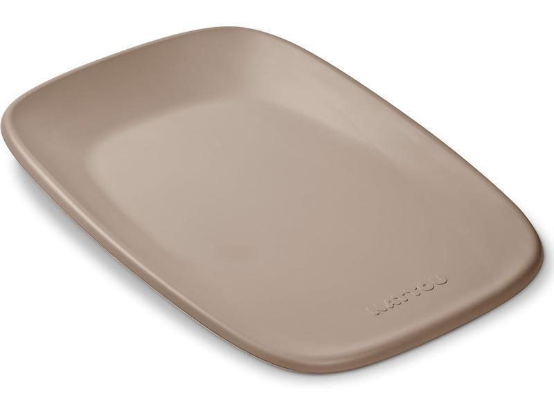 Nattou Cambiador de suave espuma de PU, Cambiador lavable, Aprox. 50 x 70 cm, Softy, Taupe