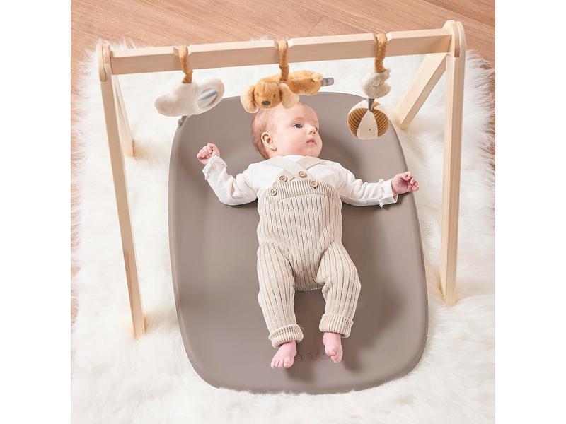 Nattou Cambiador de suave espuma de PU, Cambiador lavable, Aprox. 50 x 70 cm, Softy, Taupe