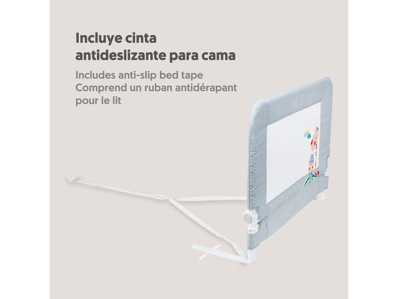 Interbaby Barrera Seguridad Niños Cama Abatible 90 cm | Barrera Cama Niños Entre 18 Meses y 5 Años | Barandilla Cama Niño de Fácil Instalación, Segura, Compatible con Camas Nido | Jirafa