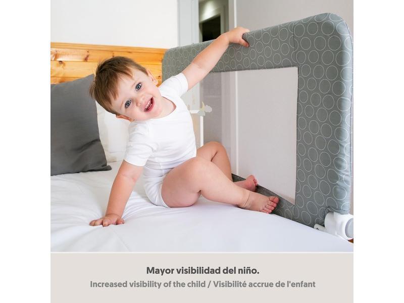 Interbaby Barrera Seguridad Niños Cama Abatible 90 cm | Barrera Cama Niños Entre 18 Meses y 5 Años | Barandilla Cama Niño de Fácil Instalación, Segura, Compatible con Camas Nido | Jirafa