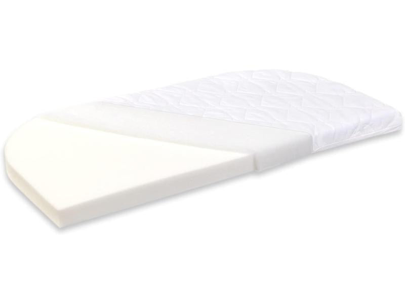 babybay Cama Auxiliar colchón Classic Cotton Soft Apto para Modelo Boxspring, Algodón, Blanco, 105 x 57.5 x 6 cm (1er Pack)