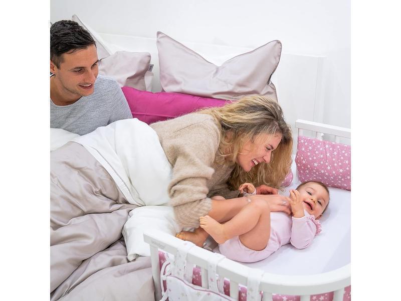 babybay Cama Auxiliar colchón Classic Cotton Soft Apto para Modelo Boxspring, Algodón, Blanco, 105 x 57.5 x 6 cm (1er Pack)