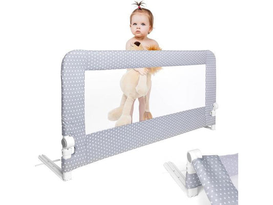 Interbaby Barrera Seguridad Niños Cama Abatible 150 cm | Barrera Cama Niños Entre 18 Meses y 5 Años | Barandilla Cama Niño de Fácil Instalación, Segura, Compatible con Camas Nido | Estrella