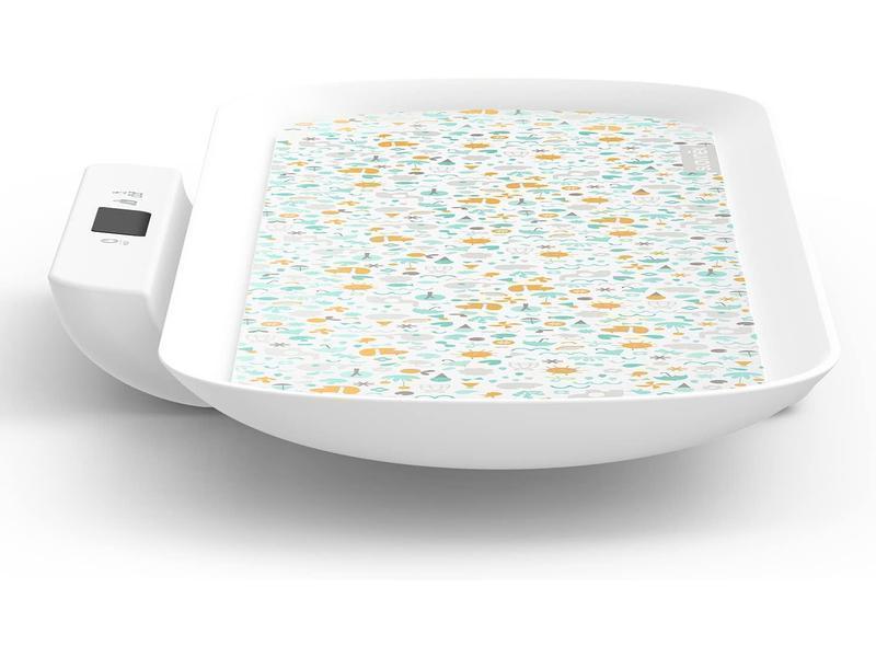 Suavinex, Báscula para Bebés y Adultos de gran precisión, Digital, para usar desde el nacimiento hasta la edad adulta, de 1 kg a 100 kg. Con bandeja de medición desmontable, Blanco