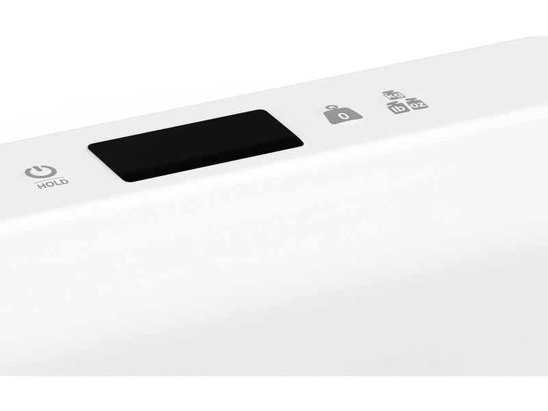Suavinex, Báscula para Bebés y Adultos de gran precisión, Digital, para usar desde el nacimiento hasta la edad adulta, de 1 kg a 100 kg. Con bandeja de medición desmontable, Blanco