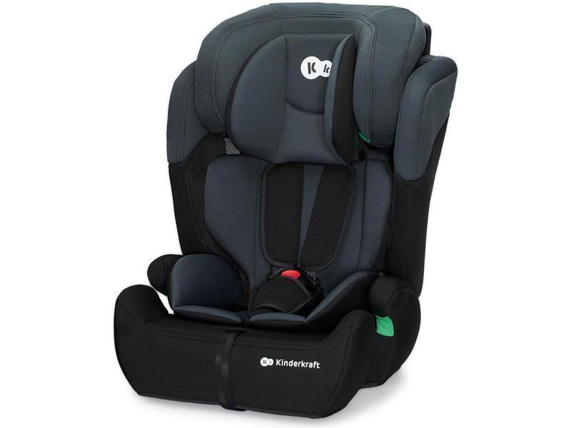 Kinderkraft COMFORT UP I-SIZE 76-150 cm, Silla de coche bebé, Silla coche para niños, Sillade, Cinturón, regula en 11 niveles, Grupo 1/2/3, 15 meses - 12 años, 9-36 kg, Negro