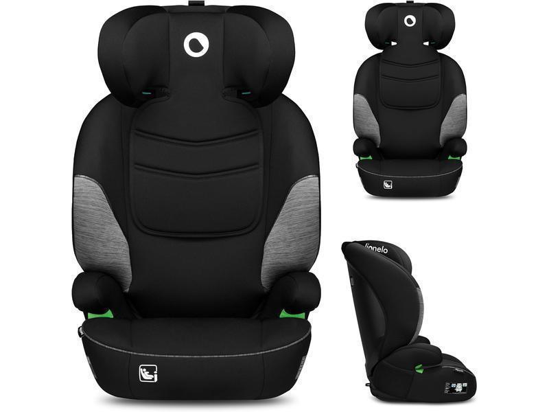 LIONELO LARS i-Size Silla de coche para bebés 100-150 cm Grupo 2 3, Protección lateral 10 grados de ajuste del reposacabezas Reposabrazos cómodos Respaldo extraíble Construcción ImpactGuard
