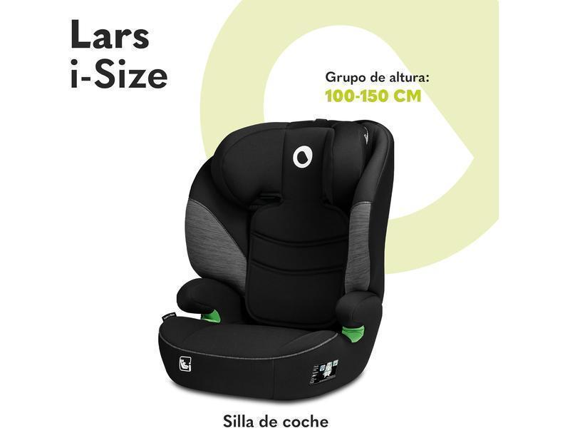 LIONELO LARS i-Size Silla de coche para bebés 100-150 cm Grupo 2 3, Protección lateral 10 grados de ajuste del reposacabezas Reposabrazos cómodos Respaldo extraíble Construcción ImpactGuard