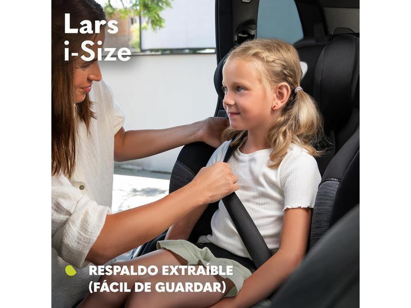 LIONELO LARS i-Size Silla de coche para bebés 100-150 cm Grupo 2 3, Protección lateral 10 grados de ajuste del reposacabezas Reposabrazos cómodos Respaldo extraíble Construcción ImpactGuard
